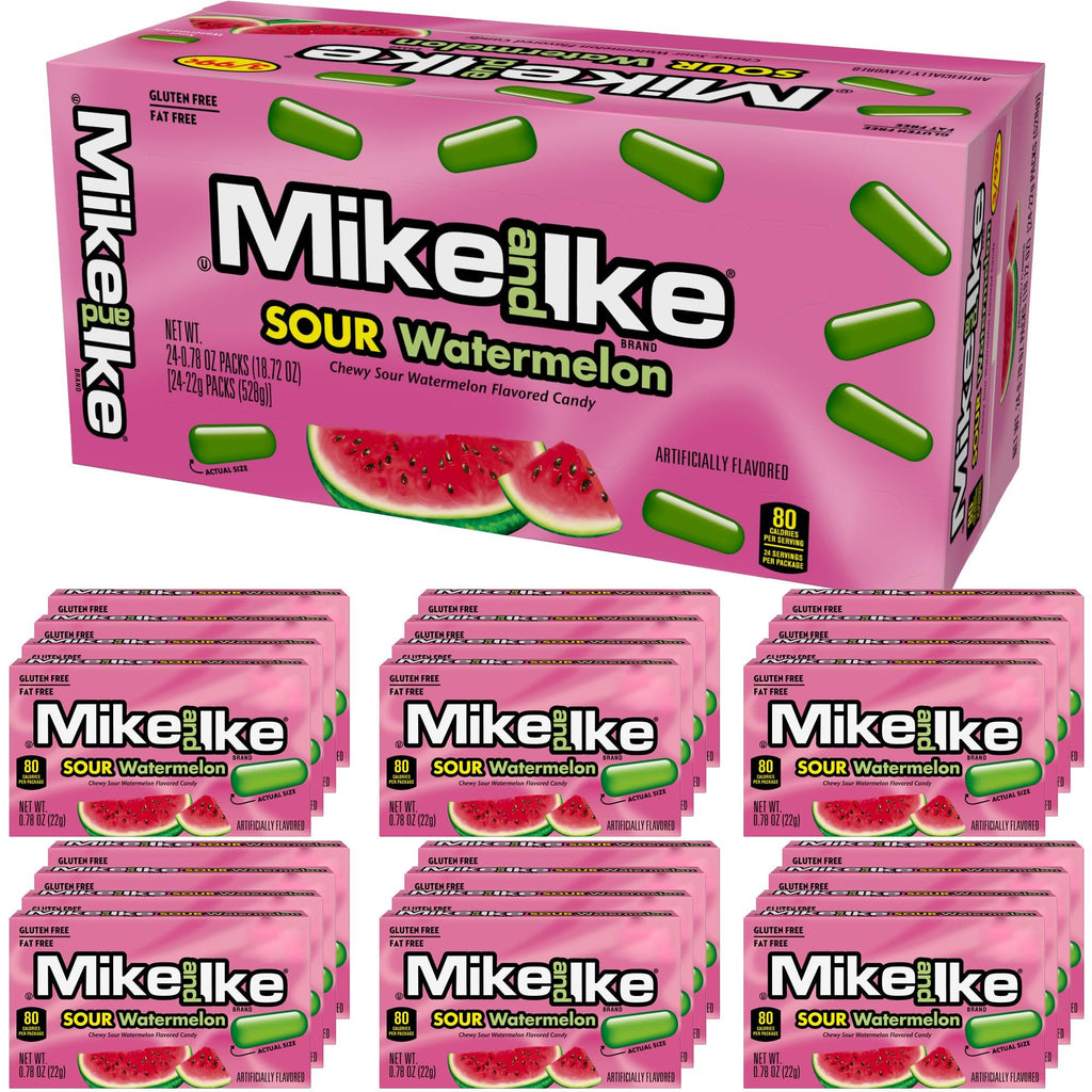 Sour Watermelon Mike & Ike, 0.78 Ounce (Pack of 24)
