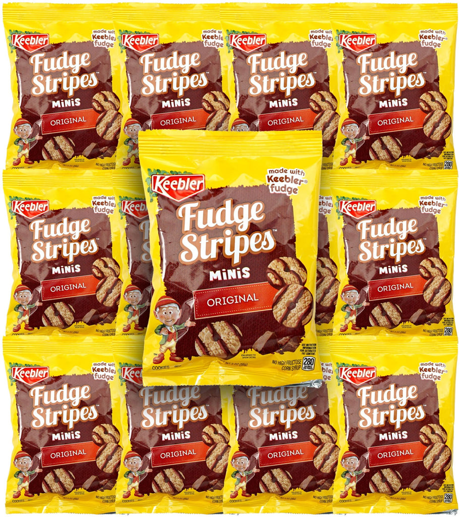 Keebler Fudge Stripes Minis, 12 Pack