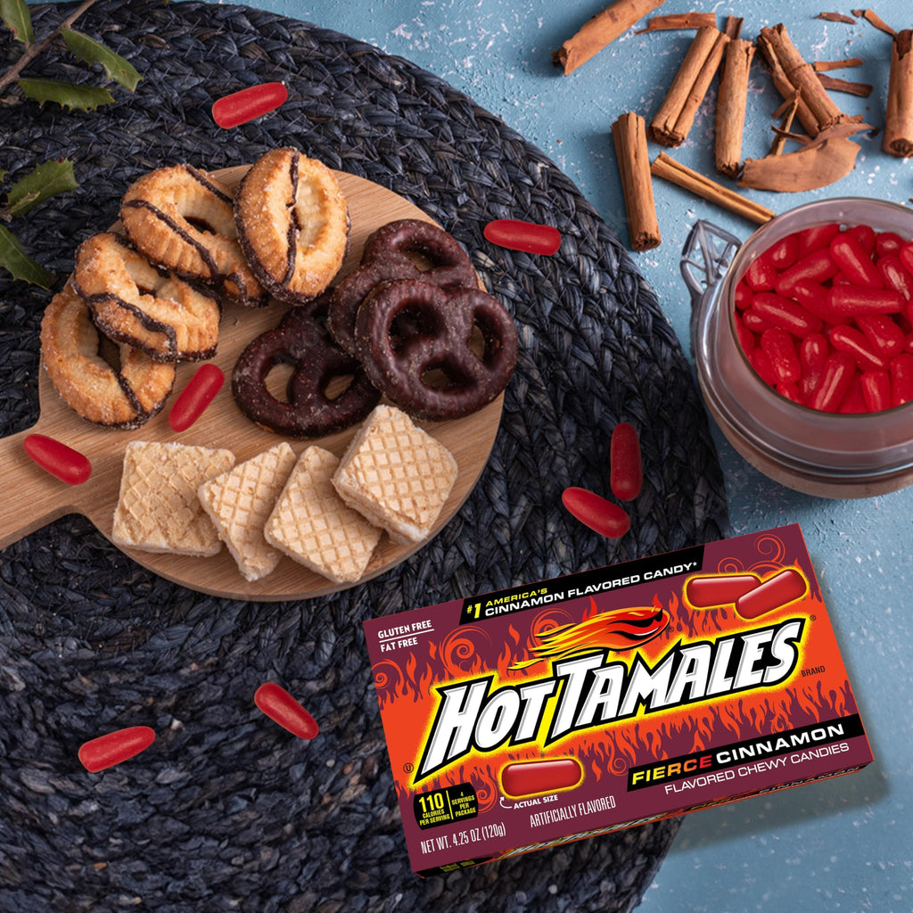 Hot Tamales Fierce Cinnamon Candy, 4.25oz Theater Box (Pack of 2)