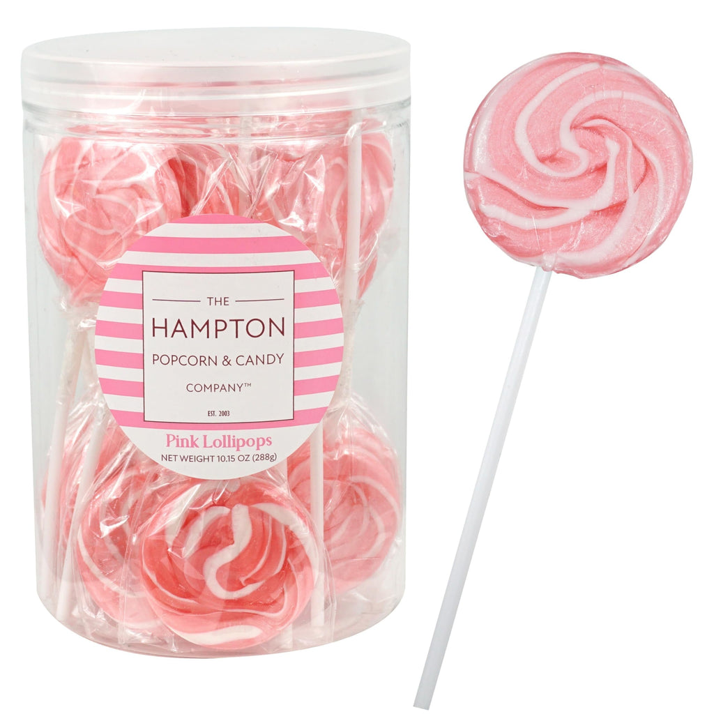 Pink Swirl Lollipops, 24 Pack