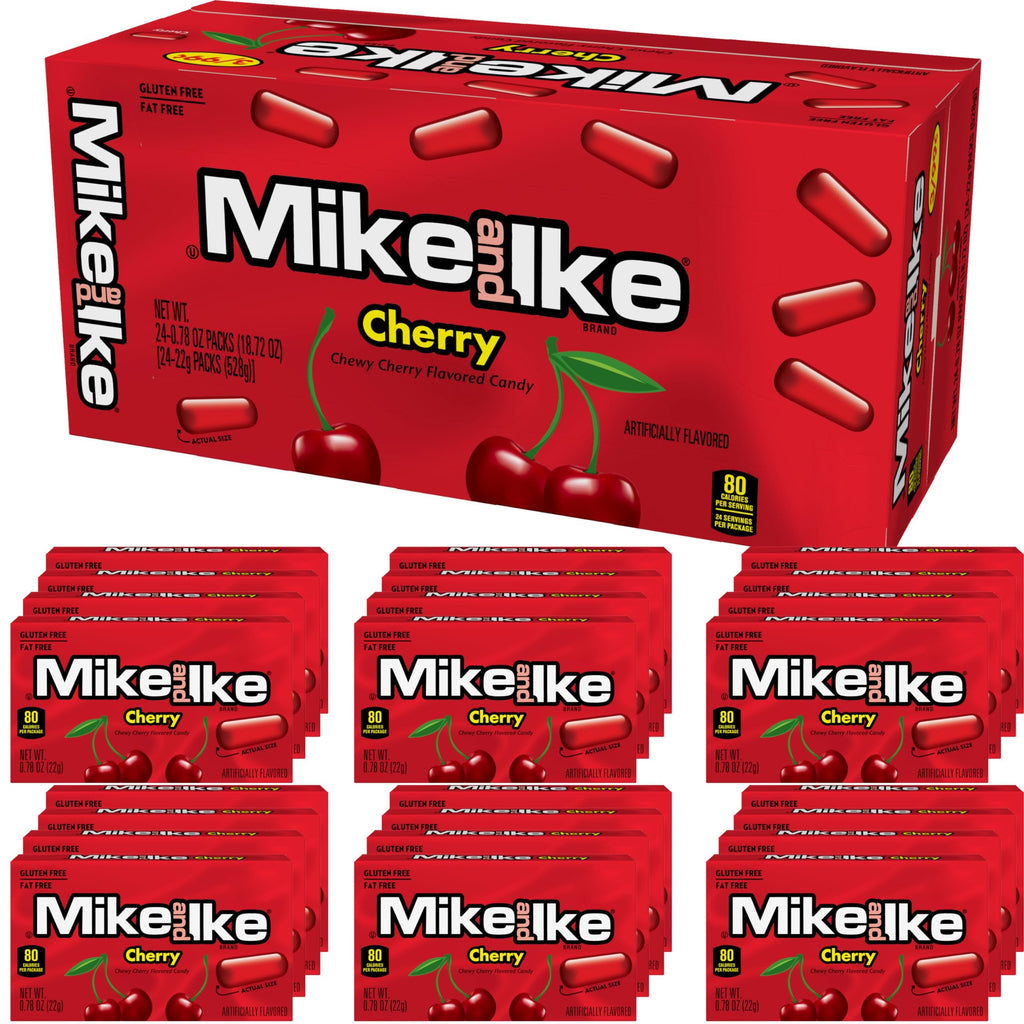 Cherry Mike & Ike, 0.78 Ounce (Pack of 24)