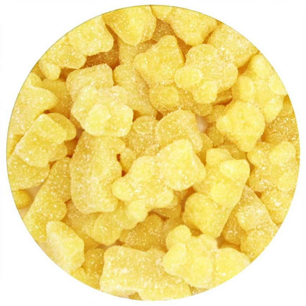 Yellow Gummy Bears Sugared, Lemon Flavor