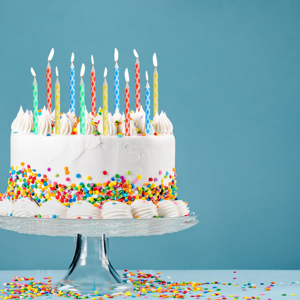 Multicolored Diamond Birthday Candles
