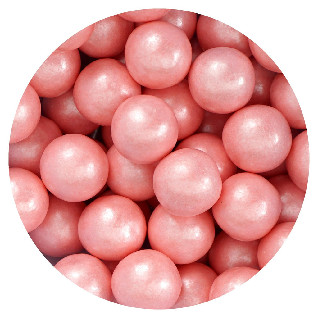 Pink Shimmer Gumballs 1 Inch, 2 Pound Bulk Bag
