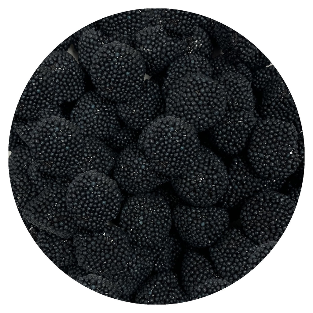 Black Gummy Berries, The Hampton Popcorn & Candy Company, 2.2 Pound Bag (Black Berries)