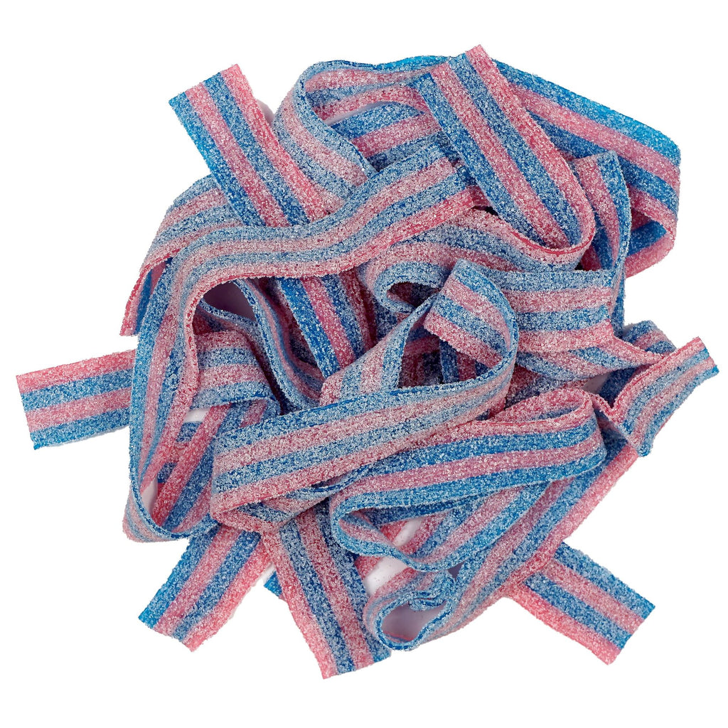 Cotton Candy Sour Gummy Belts, 1 Pound Bulk Bag