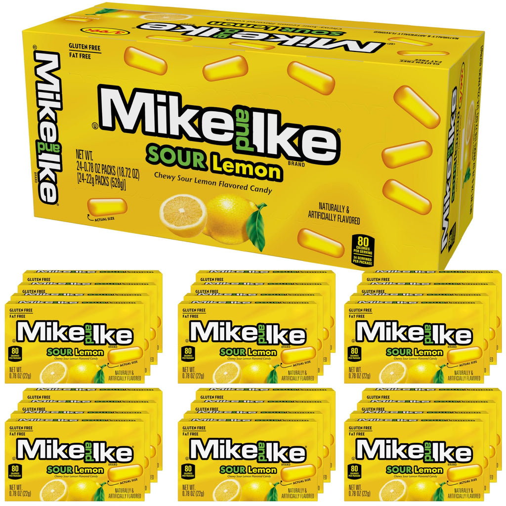 Sour Lemon Mike & Ike, 0.78 Ounce (Pack of 24)