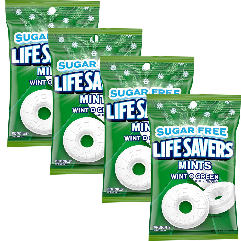Sugar Free Lifesavers Wint O Green, 2.75 Ounce (Pack of 4)