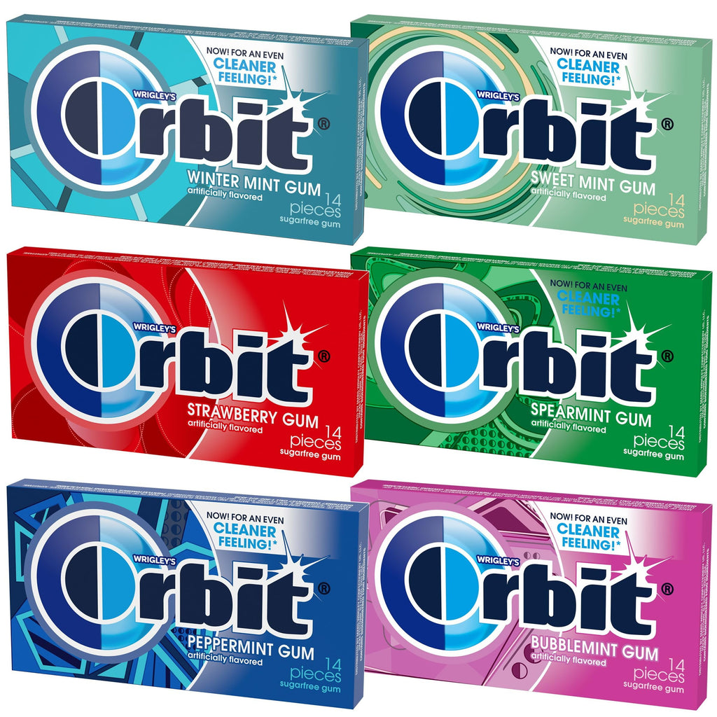 Orbit Gum Variety 6 Pack, Sugar Free Gum