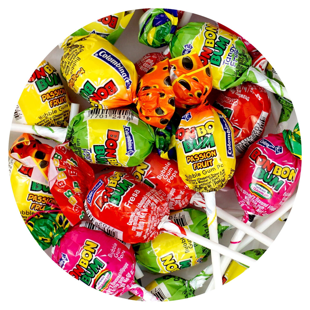 Bon Bon Bum Lollipops, 1 Pound Bulk Bag