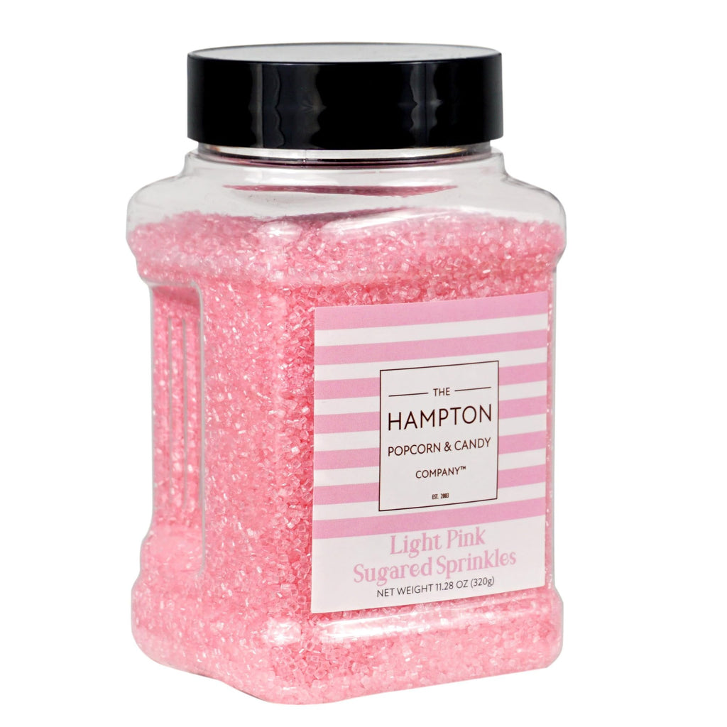 Pink Sanding Sugar Light Pink Sprinkles 11.28 oz, Pink Sugar Sprinkles, Sanding Sugar For Cookie Decorating, Sanding Sugar For Baking, Pink Sugar, The Hampton Candy Company