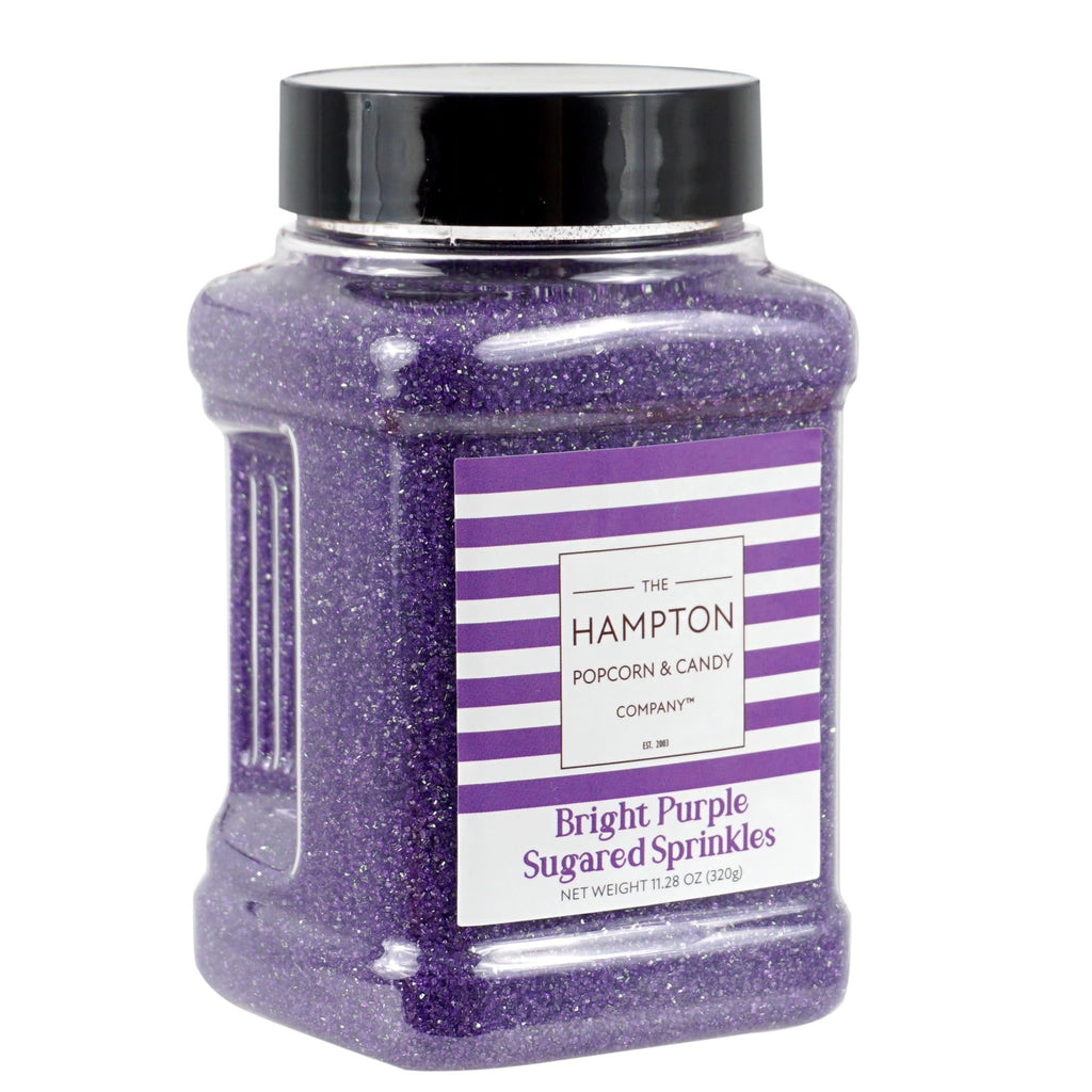 Sanding Sugar Bright Purple Sprinkles 11.28 oz, Purple Sugar Sprinkles, Sanding Sugar For Cookie Decorating, Sanding Sugar For Baking, The Hampton Candy Company