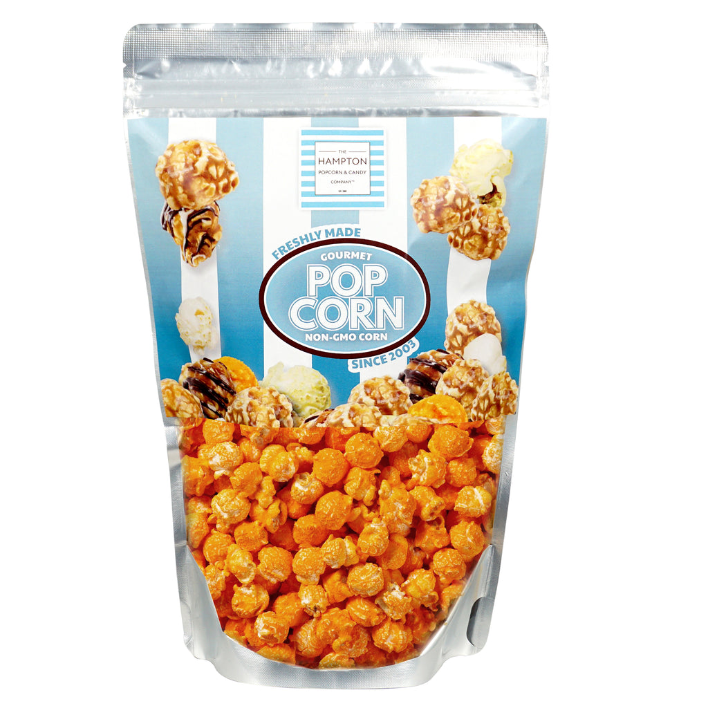 Orange Cheddar Cheese Popcorn, 3 Ounce Resealable Zip Bag