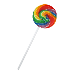 Rainbow Swirl Lollipops, 24 Pack