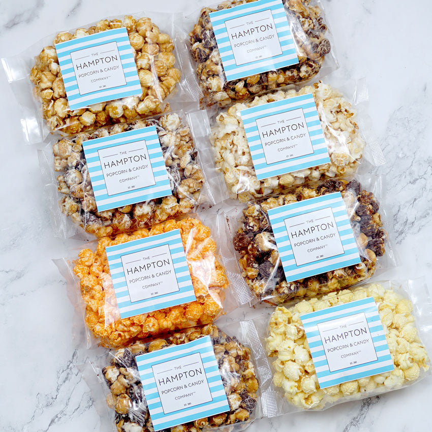 Gourmet Popcorn Gift Box Sampler 8 Pack Hampton Popcorn
