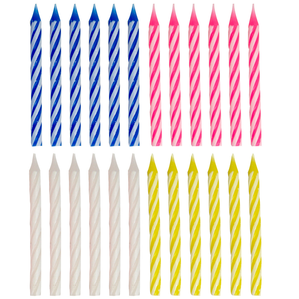 Multicolored Spiral Birthday Candles