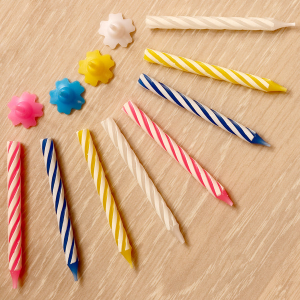 Multicolored Spiral Birthday Candles