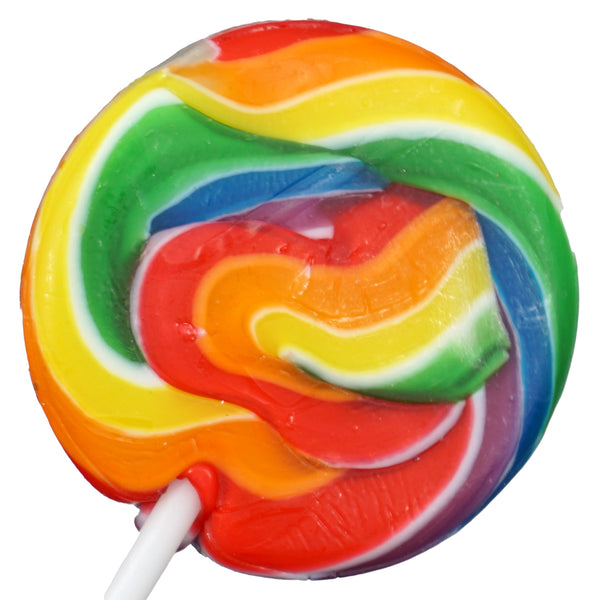 Rainbow Swirl Lollipops, 24 Pack