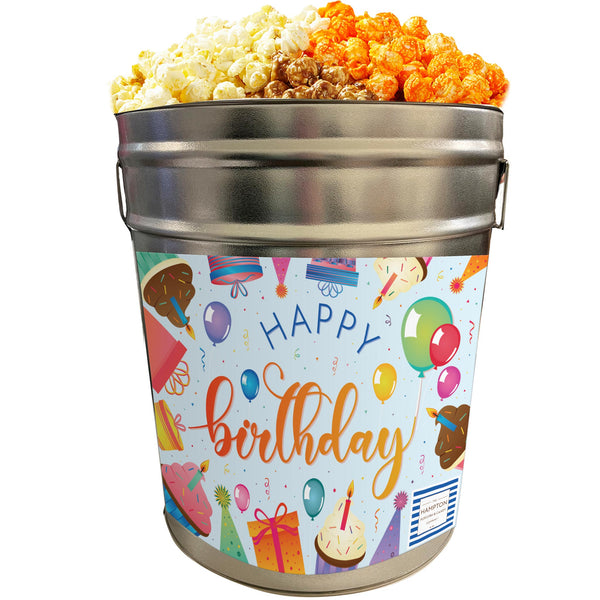3 Flavor Hampton Classic: 6.5 Gallon Popcorn Tin