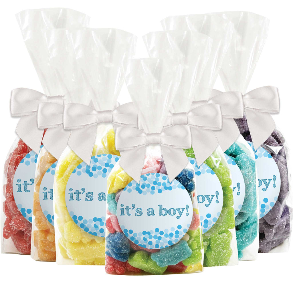 "It's A Boy!" - Baby Shower Gummy Bear Candy Favors - 12 Pack
