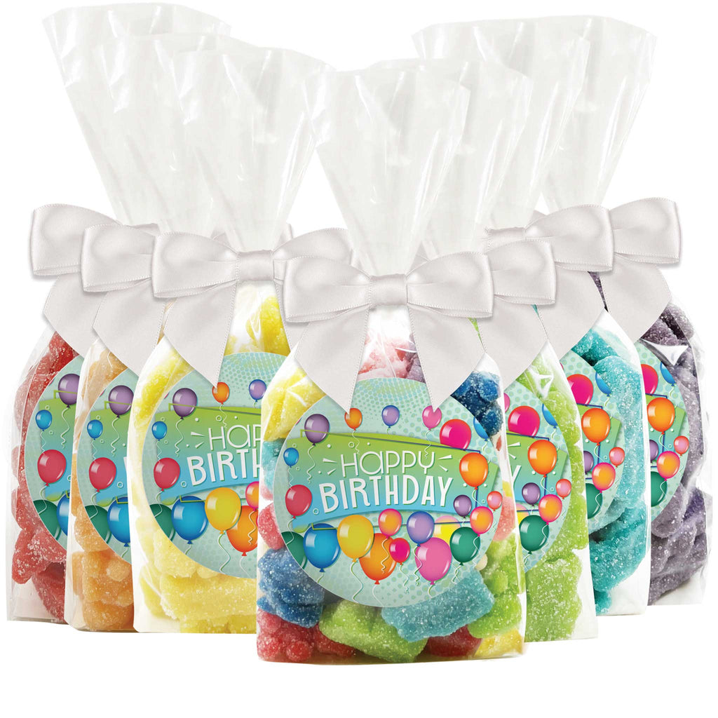 "Happy Birthday" - Balloons Gummy Bear Candy Favors - 12 Pack