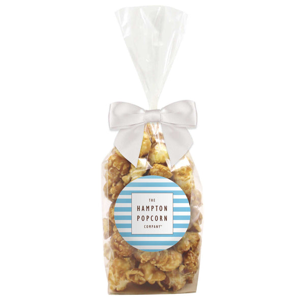 Hampton Popcorn & Candy Blue Stripes Label Popcorn Favors - 12 Pack
