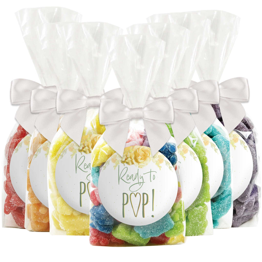 "Ready To Pop" - Baby Shower Gummy Bear Candy Favors - 12 Pack