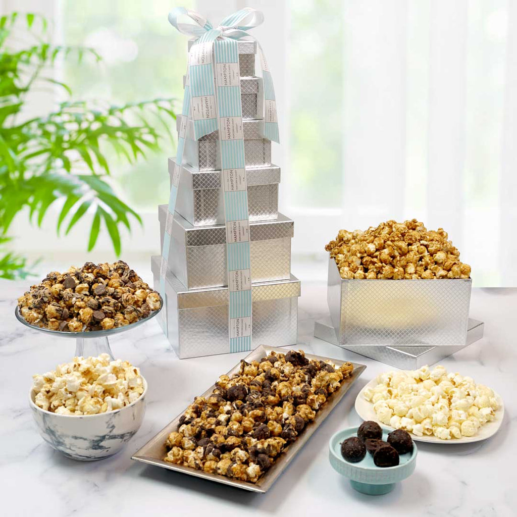 Deluxe Gourmet Popcorn Gift Tower - 6 Box Set