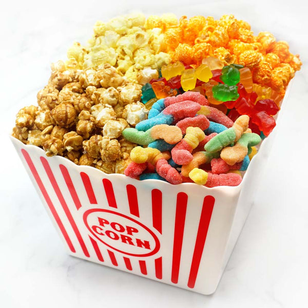 Movie Night Popcorn and Gummy Candy Bowl